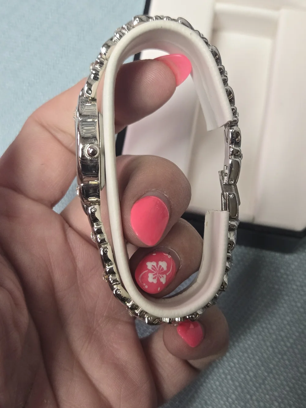 Viviana Silver Linked Bracelet Watch